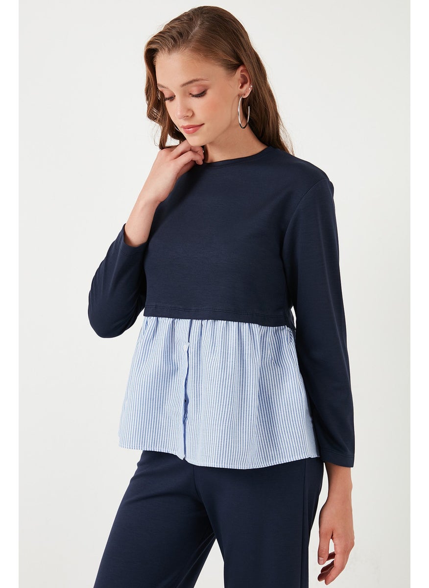 Crew Neck Shirt Oversize Fit Oysho Fabric Sweat Women's Sweat 5865880
