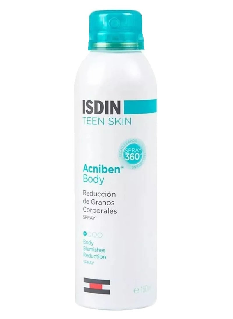 Acniben Teen Skin Anti Blemish Body Spray Treatment For Acne 150ml