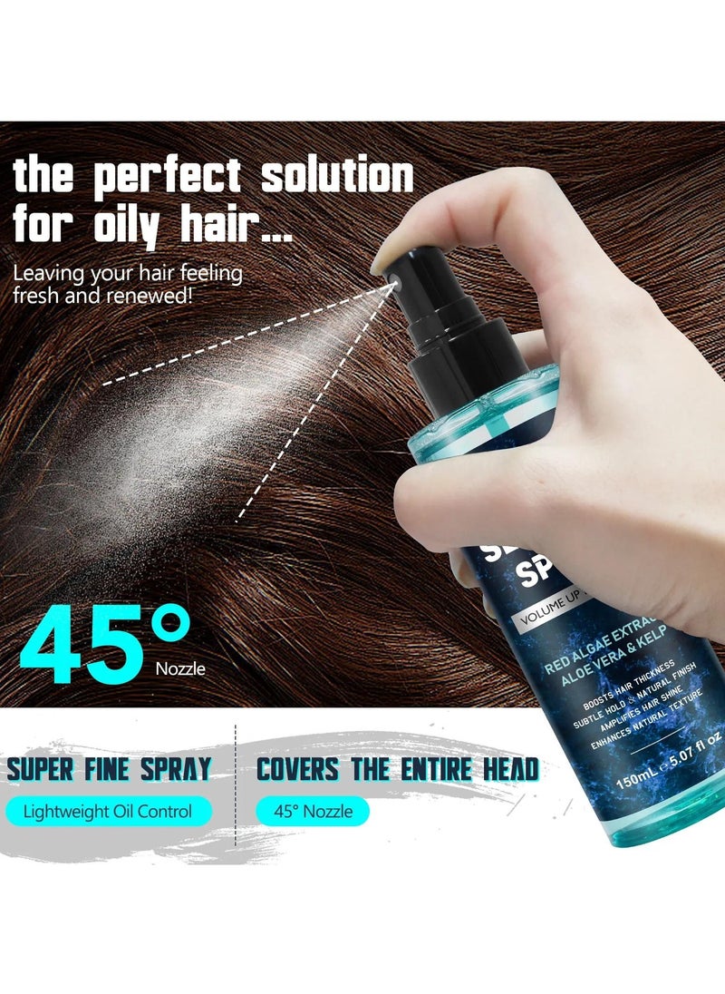 150ml Sea Salt Spray for Hair Men & Women Hair Texturizing & Volumizing Spray Hair Styling for Volume & Thickness Salt Water Spray Beach Wave Spray Increase Natural Hair Shine