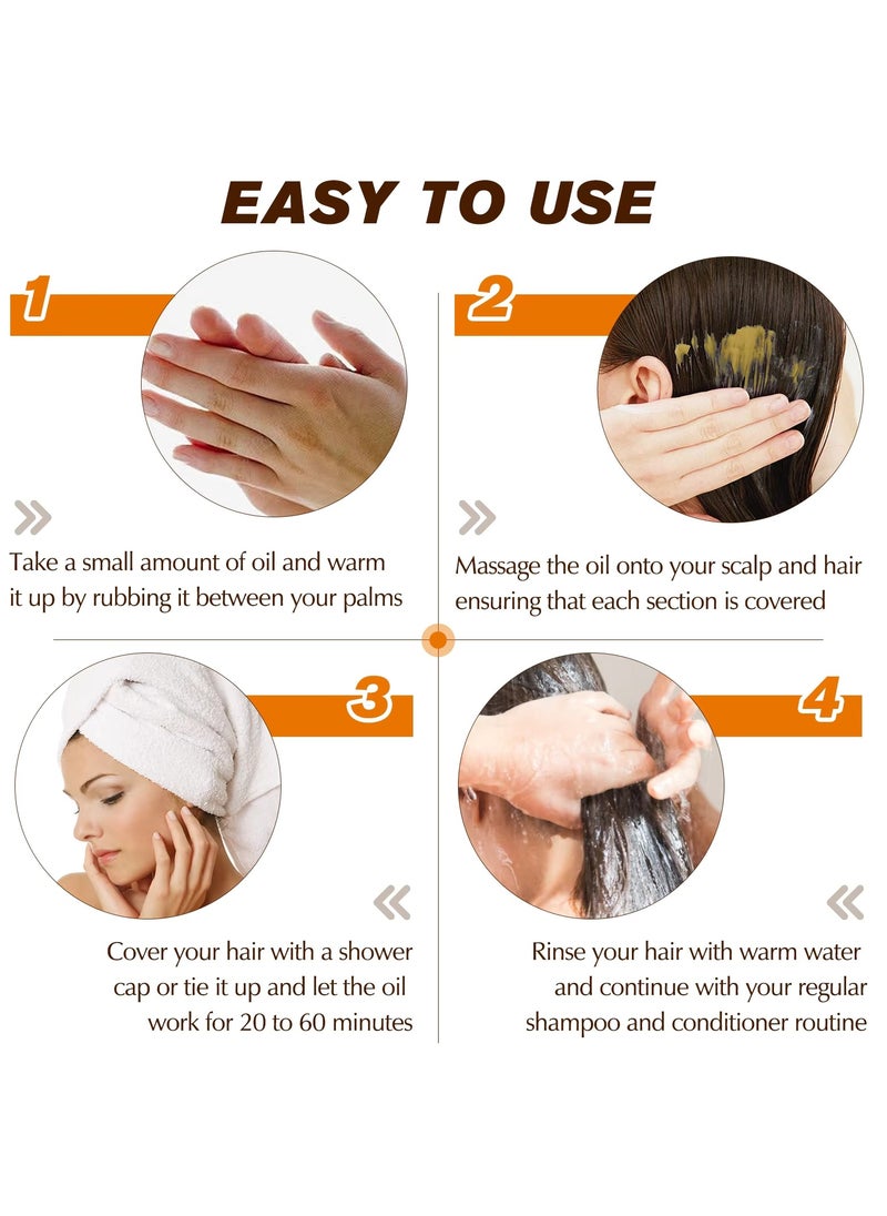 120g Natural Batana Oil Hair Butter Raw Batana Oil for Hair Growth with Castor Seed Oil and Shea Butter Batana Oil Enhance Hair Strength Prevent Hair Loss Repair Splitting Drying Hair Growth Oil