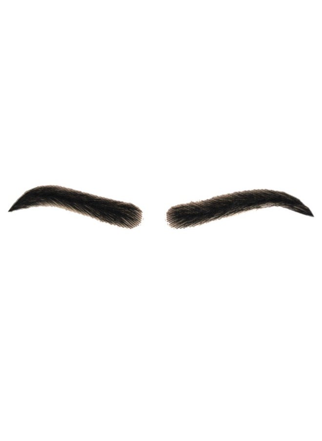 Fake Lace Eyebrows For Men Human Hair Black Brown Artifical Eyebrows (F1)