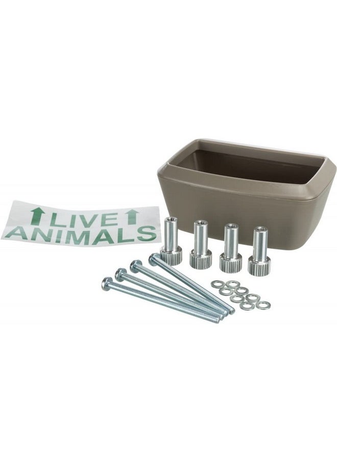 Iata Skudo Set | Mandatory To Iata Standards For Transporting Animals | The Set Is Equipped With A Container, Screws To Connect The Parts & A Label Sticker With The Text 'Live Animals'