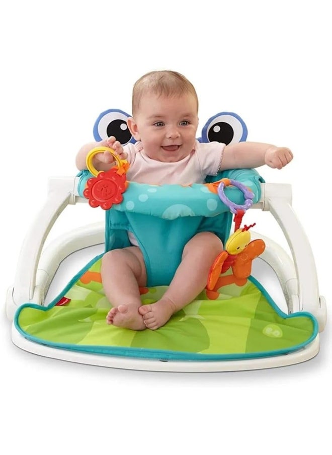 Frog Themed Baby Play Sit-Me-Up Floor Seat Suitable For 0 Months +