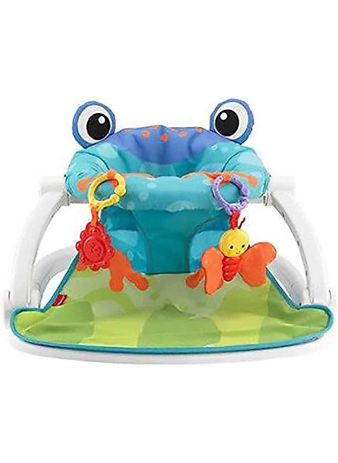 Sit-Me-Up Froggy Design Baby Foldable Floor Seat - Multicolour