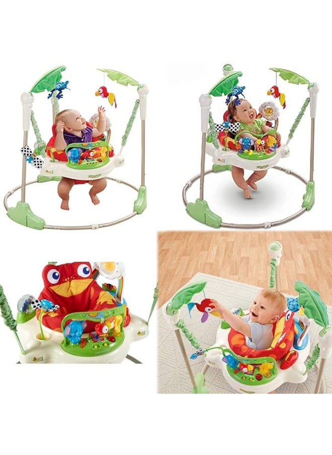 Musical Jumparoo Rainforest Bouncing Jumper Walker Activity Seat For Baby