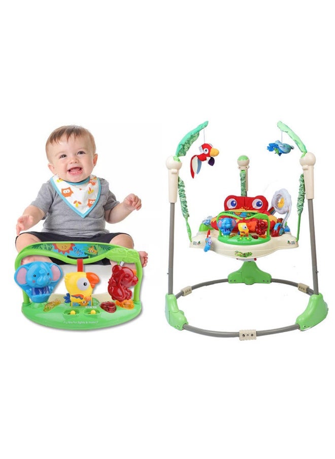 Jumparoo Rainforest Baby Bouncing Jumper Walker With Music And Lights, 9 - 12 Months