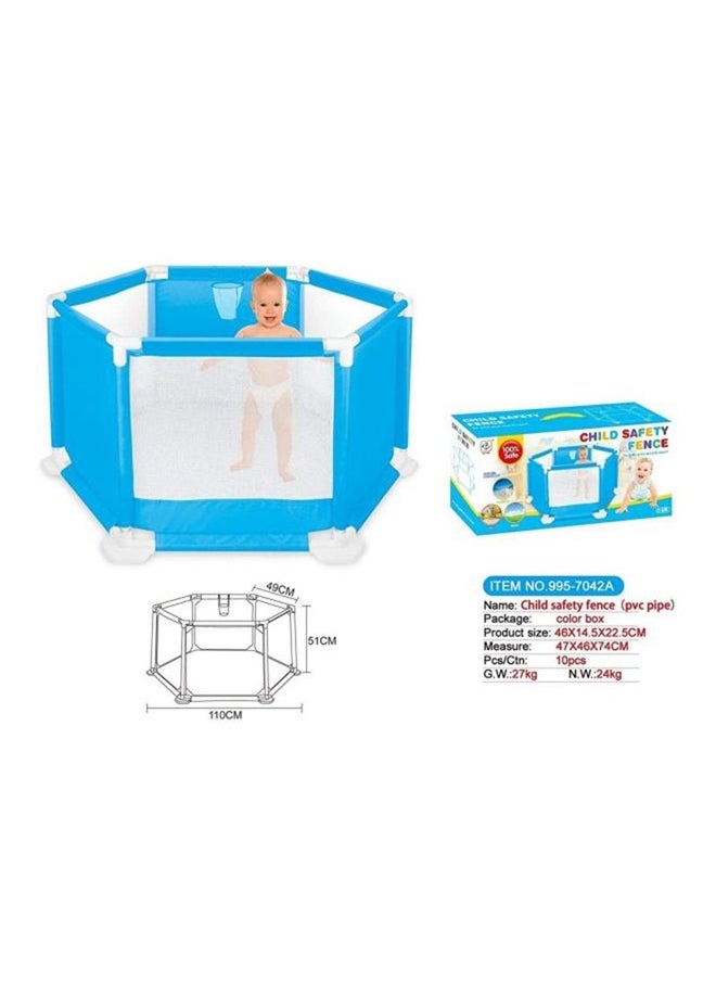 Child Safety Fence Ball Pit Tent Lightweight, Washable, Portable Blue Color With Durability