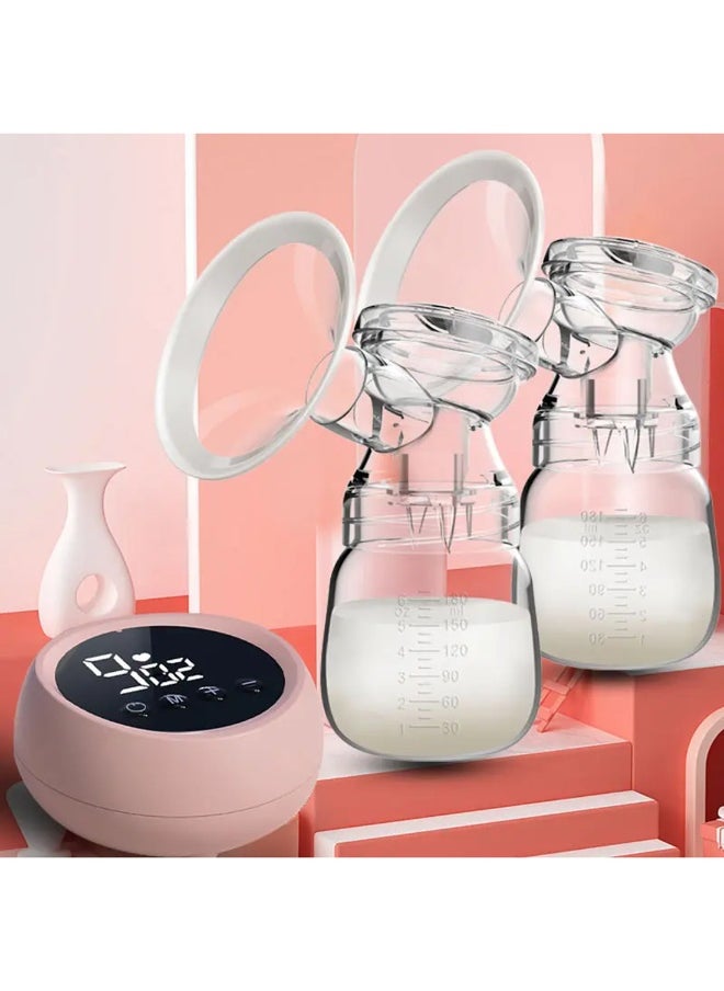 Portable Pain Free Big Suction Bilateral Electric Breast Pump, Rechargeable With LCD Screen