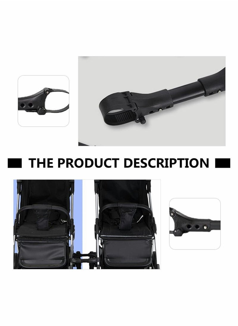 Twin Stroller Connector, Universal Stroller Joints, Connectors to Convert Two Single Strollers into One Double Stroller Fits Most Strollers