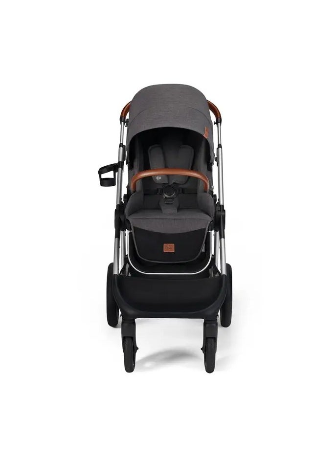 Kinderkraft -Everyday 2-in-1 Travel System - Dark Grey, Silver Frame