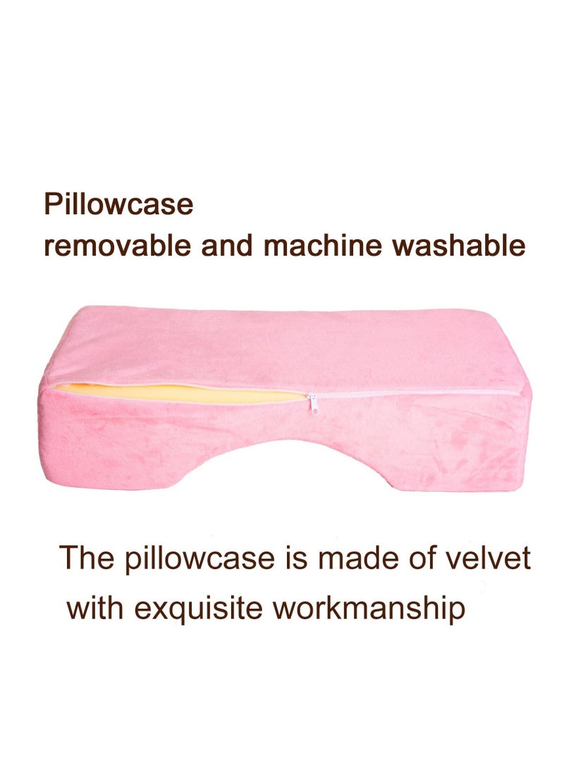 Eyelash Pillow for Lash Extensions, Luxurious Velvet Beauty Memory U-Shaped Sponge Pillow, Neck Pillows Suitable for Beauty Salon Grafting Salon to Provide Cervical Pillow Support Protection