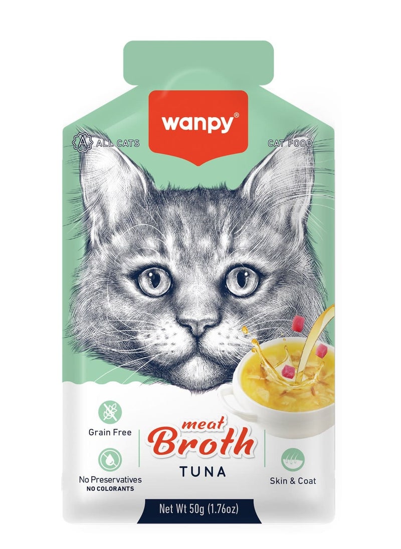 Wanpy Meat Broth Tuna for Cats (50gm) x 12pcs