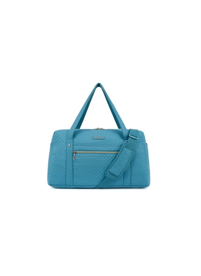 BAGSMART Teal Weekender Overnight Bag Large Carry-on Bag With Shoe Bag
