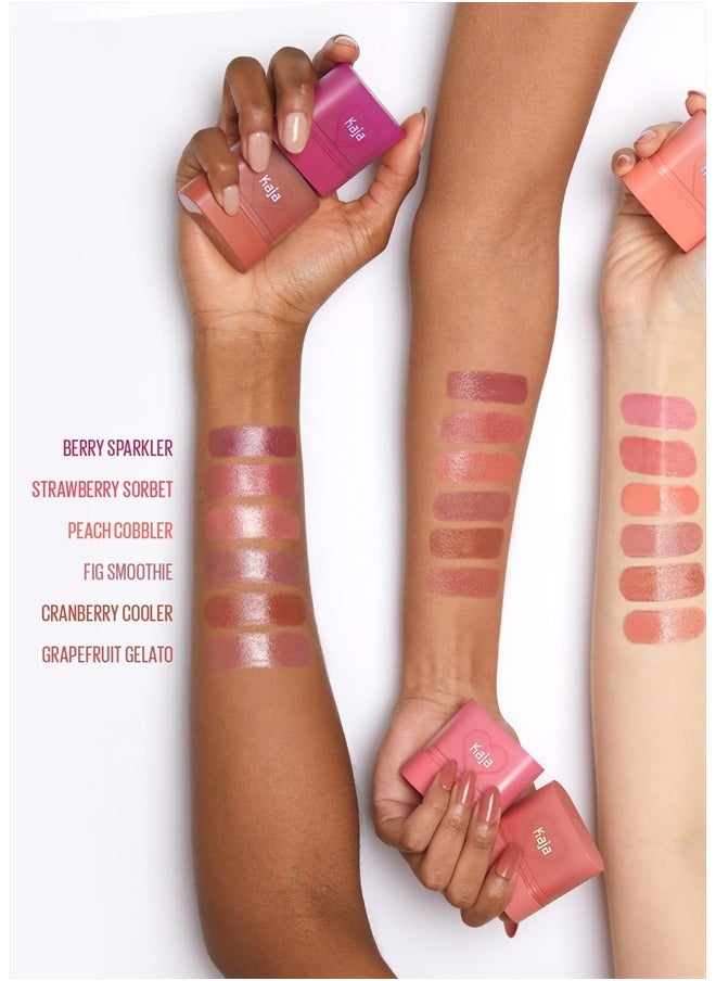 Dewy Bar - Creamy Multi-Stick Blusher & Lip Balm, Korean Cream Blush Stick for Cheeks and Lips, 45% Moisturizing Oil, Apple Extract, Vitamin-Hyaluronic Acid Infused, 03 Peach Cobbler,10g