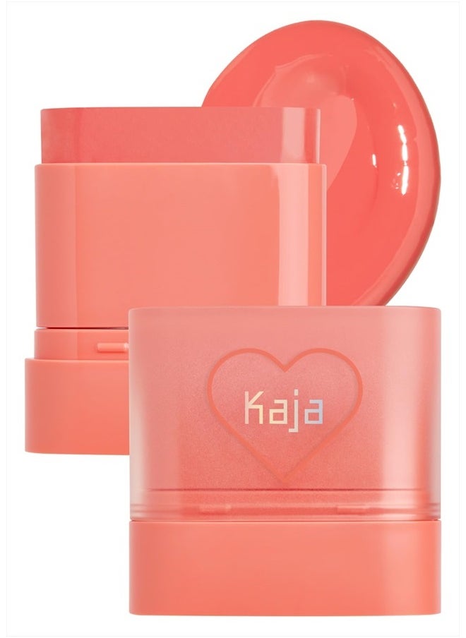 Dewy Bar - Creamy Multi-Stick Blusher & Lip Balm, Korean Cream Blush Stick for Cheeks and Lips, 45% Moisturizing Oil, Apple Extract, Vitamin-Hyaluronic Acid Infused, 03 Peach Cobbler,10g
