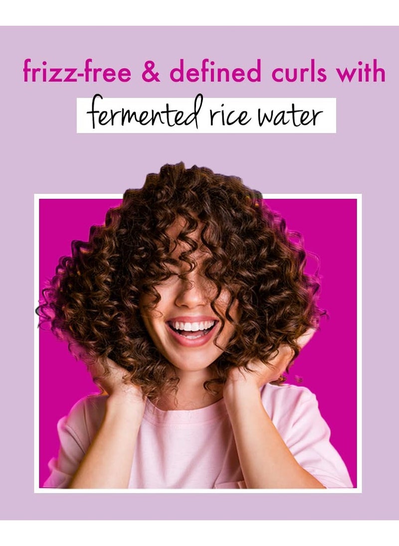 Rice Water and Angelica Seed Oil Silicone-Free Curl and Waves Conditioner, No Parabens, 400ml