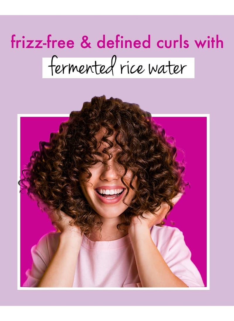 Rice Water and Angelica Seed Oil Silicone-Free Curl and Waves Shampoo, No Parabens, No Sulfates, 400ml