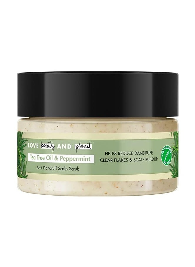 Tea Tree Peppermint Anti dandruff scalp scrub, 200 ml