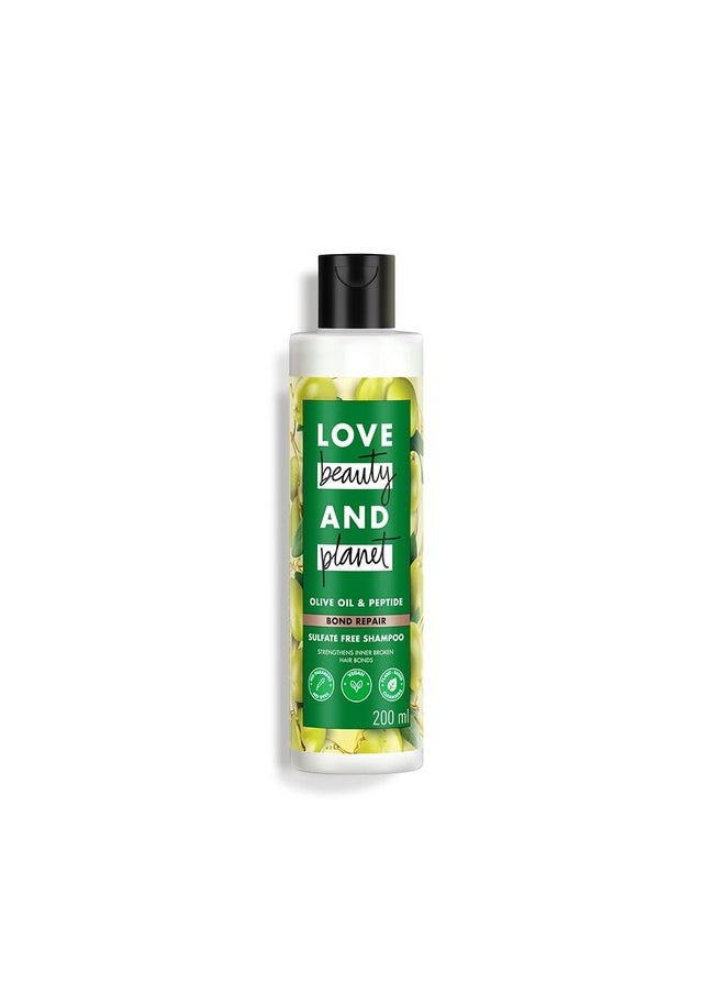 Lbp Olive Oil & Peptide Bond Repair Shampoo|No Sulfates,No Paraben, 200Ml,1 Count