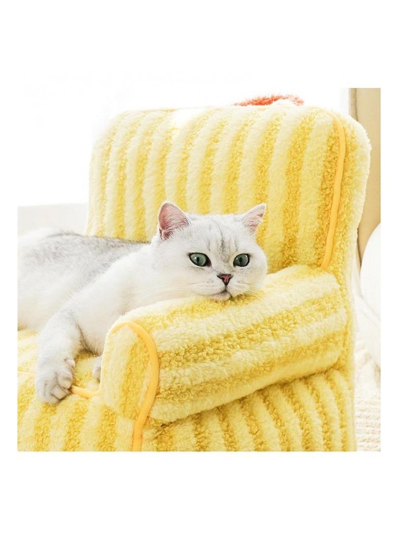 Cat Couch Bed Dog Sofa Cute Portable Cat Sleeping Bed Warm Nest Washable Dog Bed Non-slip Bottom Pet Bed Kennel Cat Dog Dog Rabbit Dog, Yellow