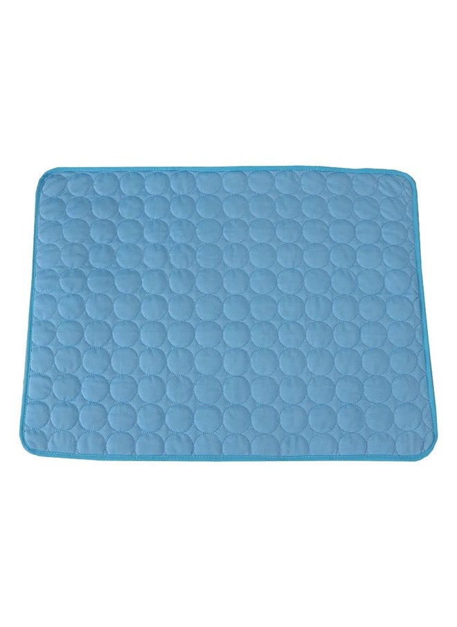 Rectangular Dog & Cat Bed|Premium Cool Ice Silk With Polyester With Bottom Mesh|Multi-Utility Self-Cooling Pad For Dog & Cat|Light-Weight & Durable Dog Bed|Zqcj001B-Xl|Blue