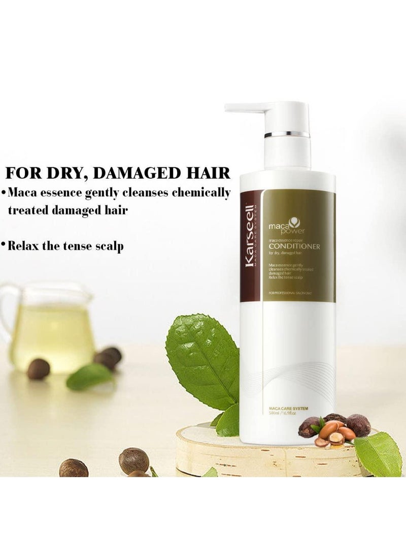 Hair Conditioner Karseell Argan Oil Organic Deep Conditioning Treatment Cream For Dry Damaged Coloured Hair 500ml 16.9 fl.oz Smooth Sulphate Free