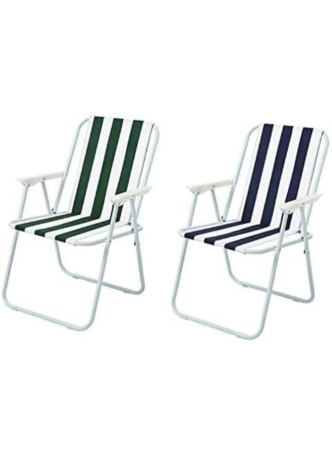 GO2CAMPS 3 Pcs Camping Chair with Two Handle Random Desighn