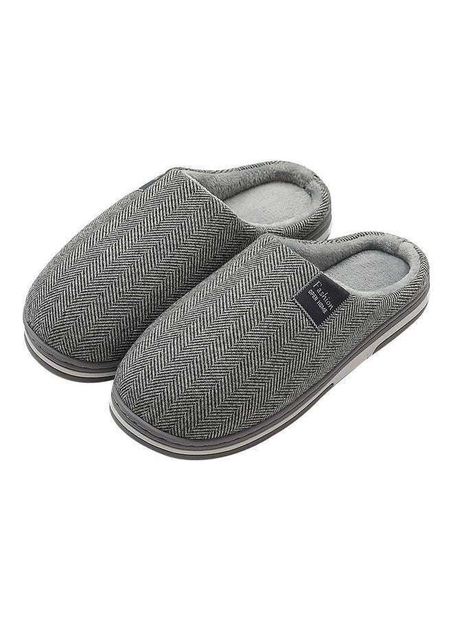 Cotton Bedroom Slippers Grey