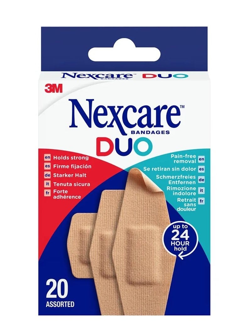 Nexcare - Duo Plasters Assorted Pack Of 20