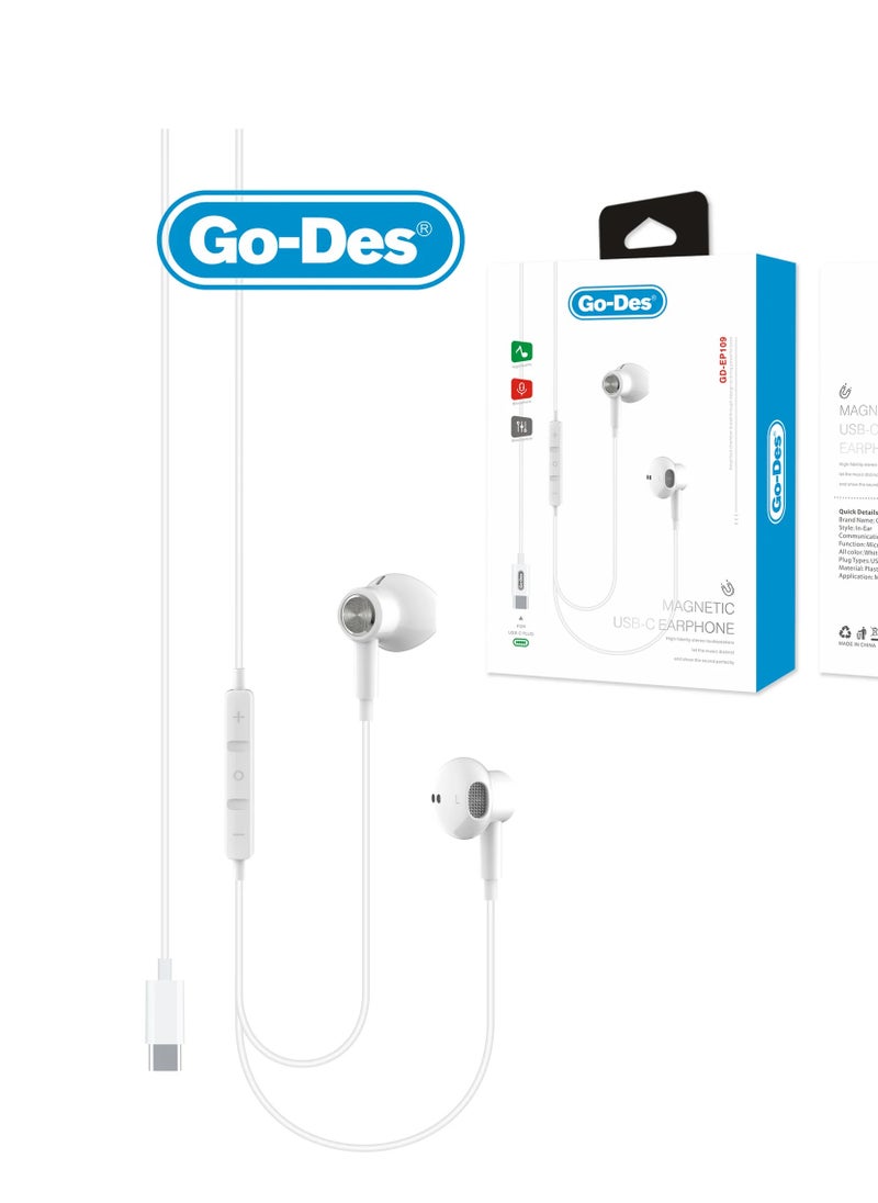 Go Des Gd-ep109 Magnetic USB C Earphone
