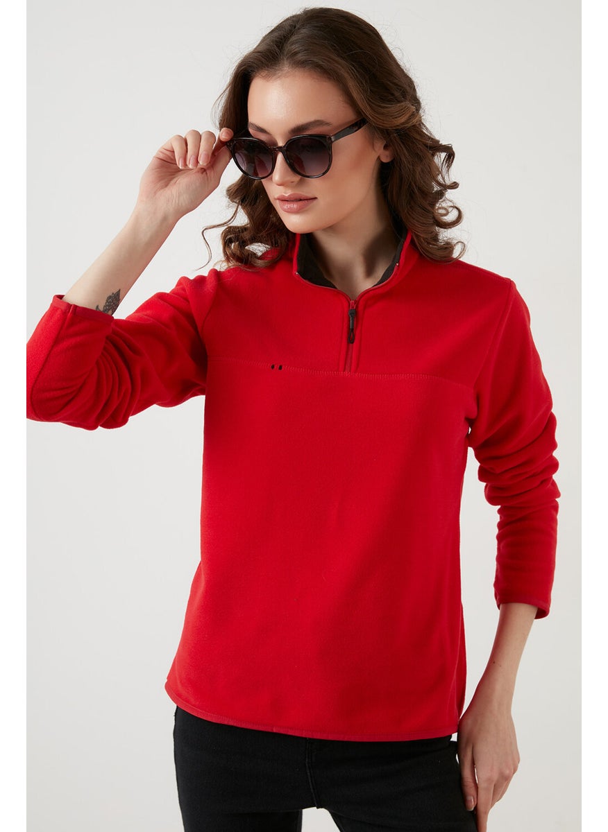 Half Zipper Stand Collar Women's Fleece 5907000