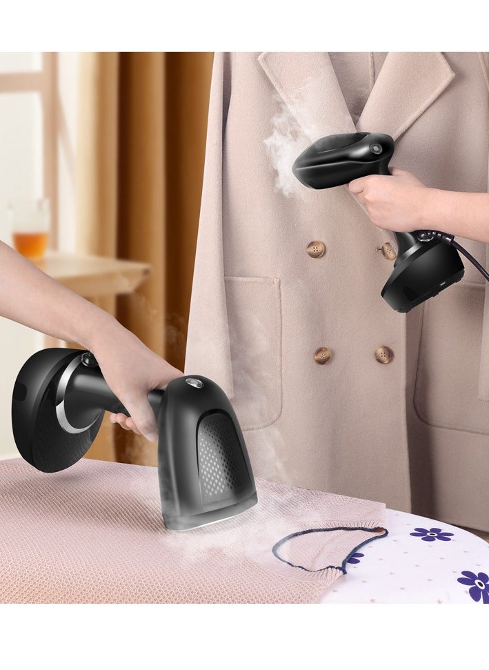 Portable Handheld Garment Steamer, Compact Size, Universal Bottle Adaptor For Travel, Ready To Use In 40 Seconds, Anti-Drip, Anti-Calc 1500 W