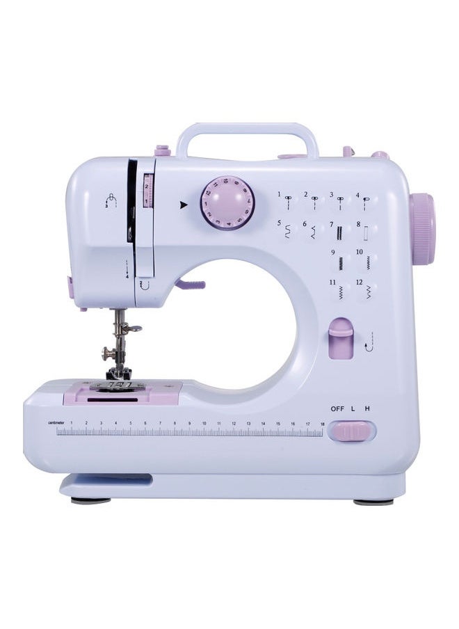 Portable Electric Sewing Machine With Foot Pedal H37650US-su White/Purple