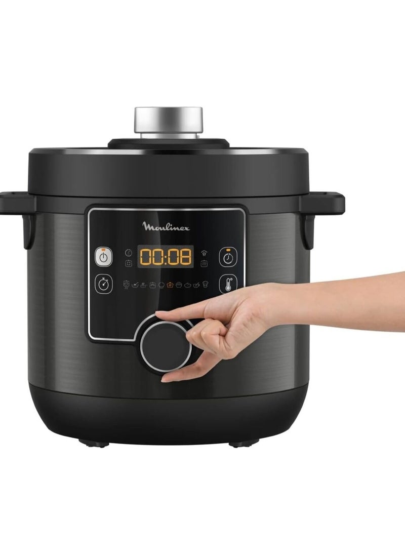 Turbo cuisine 1200W 7.6L – Black Electric pressure cooker