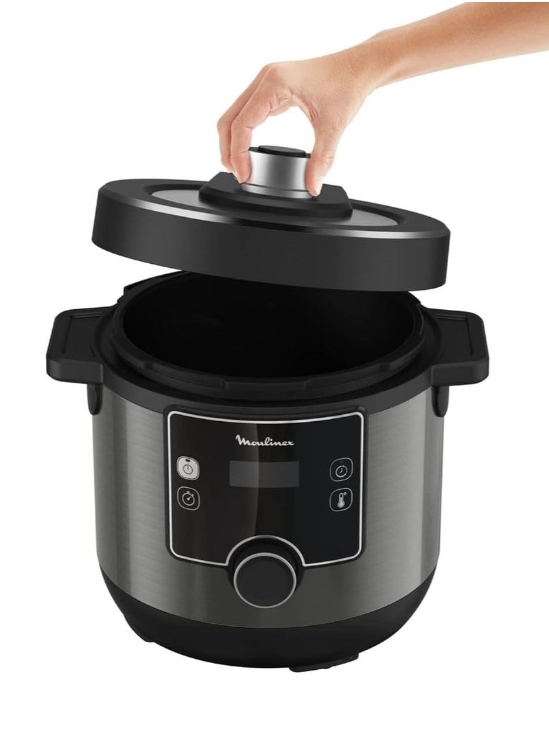 Turbo cuisine 1200W 7.6L – Black Electric pressure cooker