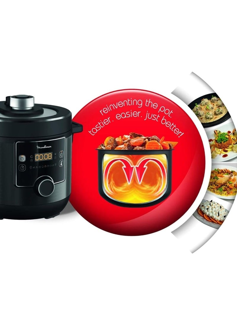 Turbo cuisine 1200W 7.6L – Black Electric pressure cooker