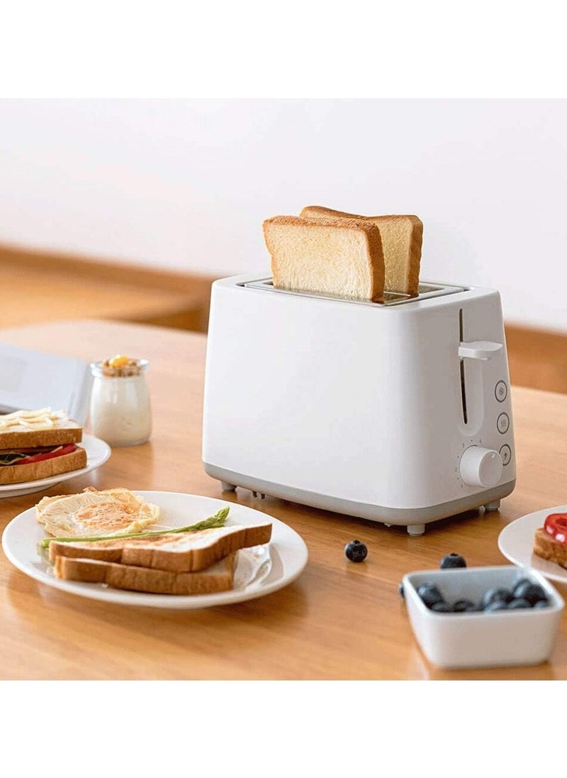 Slice Toaster, Stainless Steel Bread Toasters Best Rated Prime with Warming Rack, Extra Wide Slots Small Toaster, 6 Bread Shade, Defrost/Reheat/Cancel Function, Removable Crumb Tray