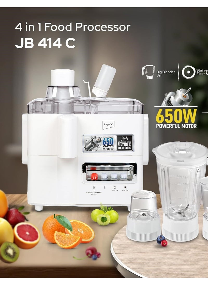 4 in 1 Kitchen Mate Juicer Countertop Blender