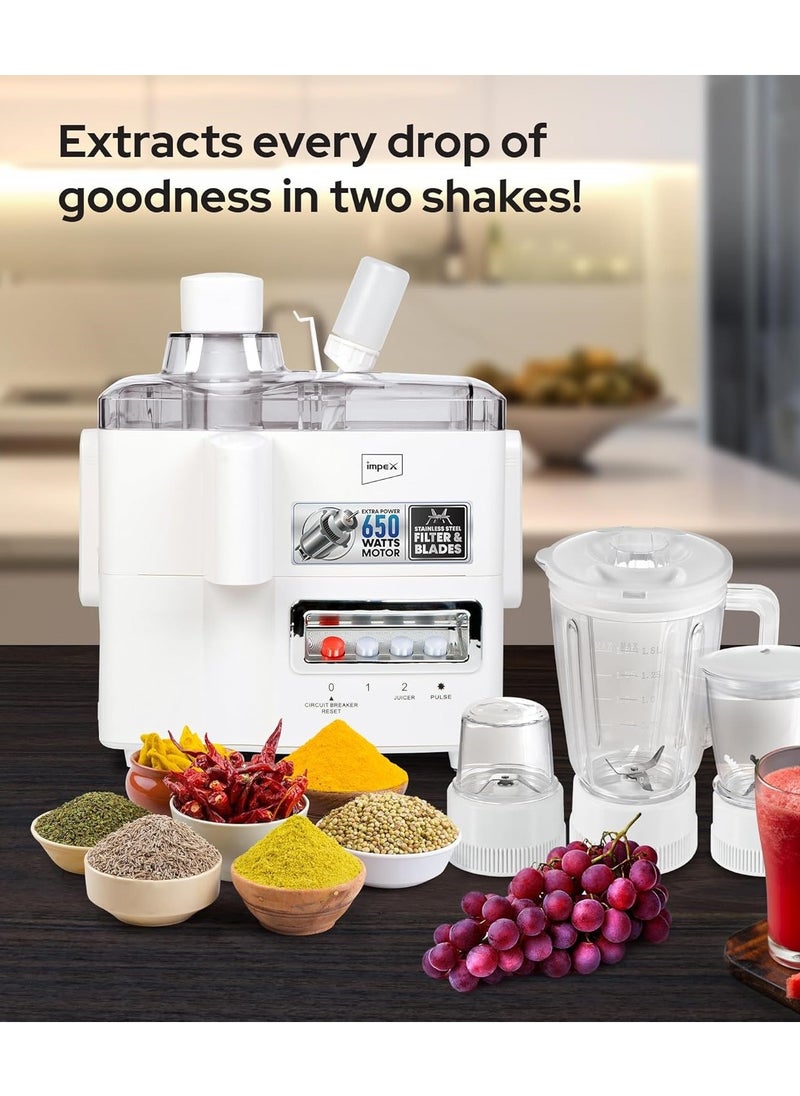 4 in 1 Kitchen Mate Juicer Countertop Blender