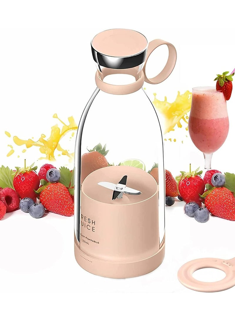 Fresh Juice Portable Blender for Smoothie or Smoothies Personal Mixer Portable Blender Fruit Blender Wireless Rechargeable USB Sport Camping