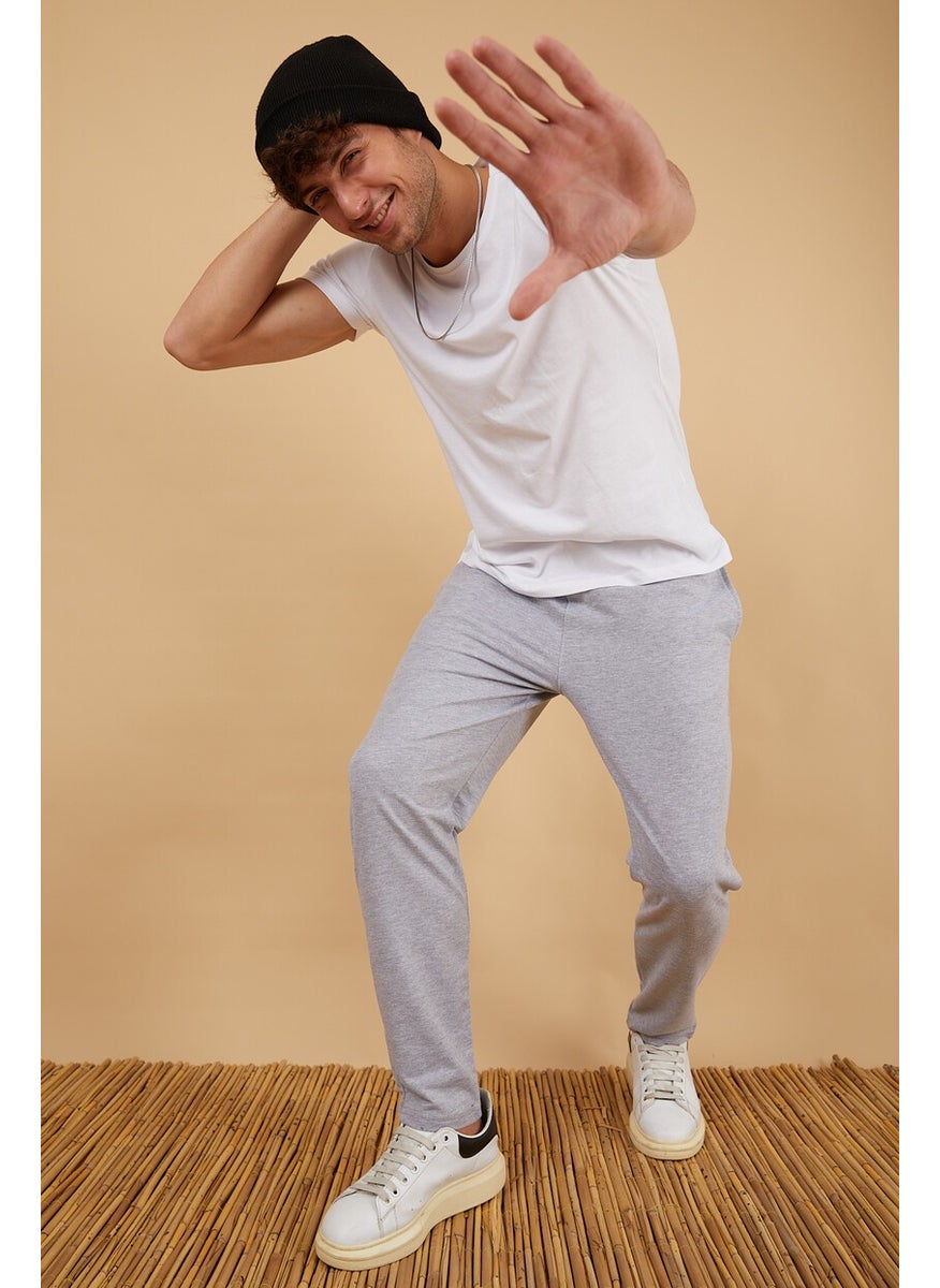 Men Regular Fit Straight Leg Basic Sweatpants
