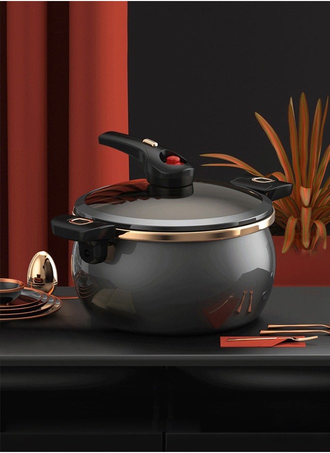 7L Enamel Micro Pressure Cooker Stock pot with Lid Soup Pot Multi-Function Cooking Pot Non Stick Kitchen Ceramic Pressure Pot For Induction Cooker Natural Gas