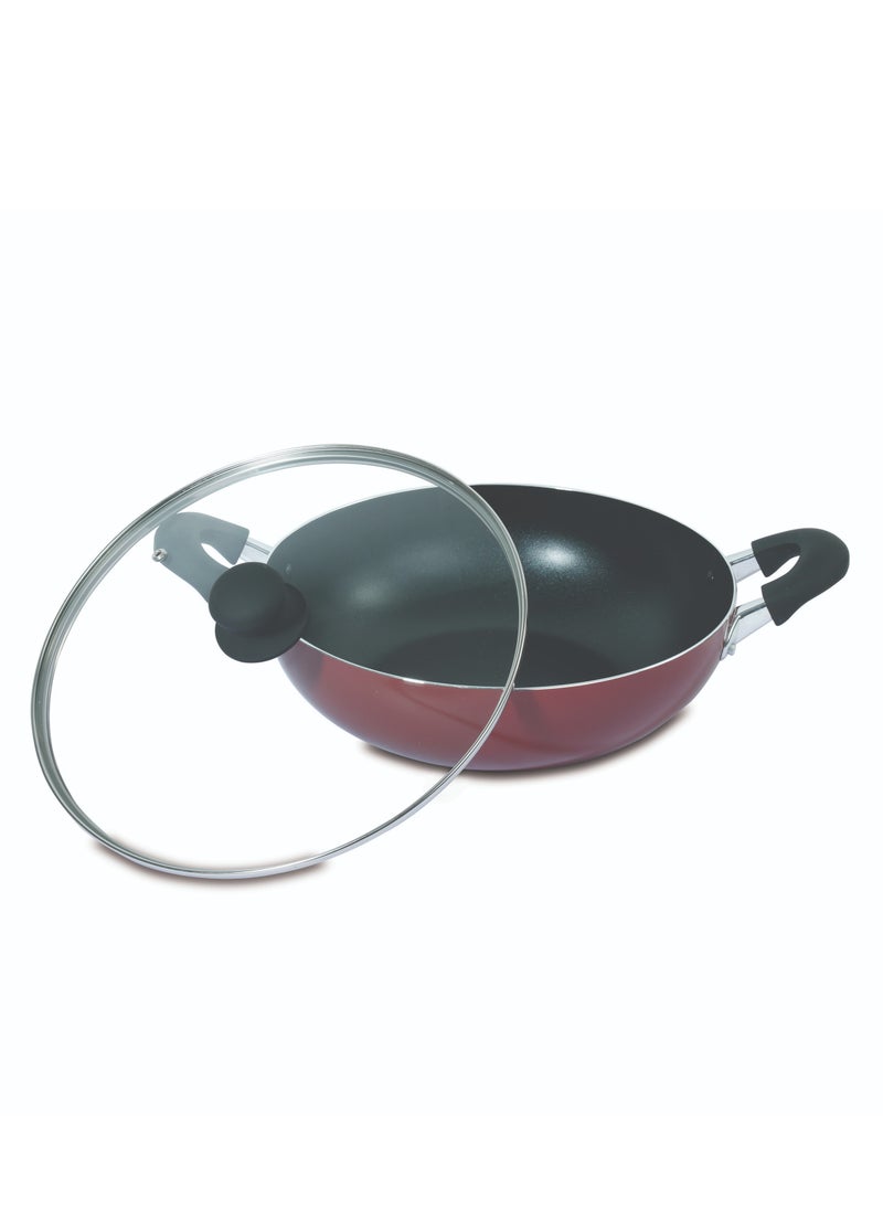 Premium 26cm Nonstick Wok Pan with Lid – Perfect for Healthy Cooking