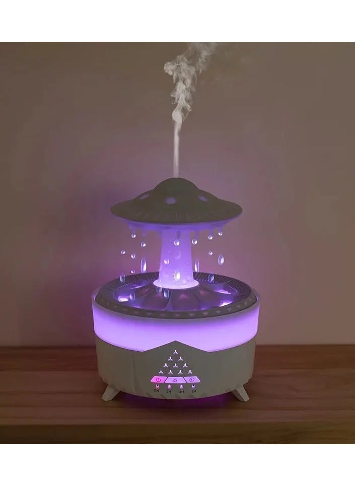UFO Raindrop Humidifier Water Drop Air Humidifier USB Aromatherapy Essential Oils Aroma Air Diffuser Household Mist Maker