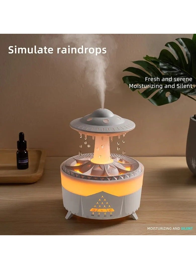 UFO Raindrop Humidifier Water Drop Air Humidifier USB Aromatherapy Essential Oils Aroma Air Diffuser Household Mist Maker