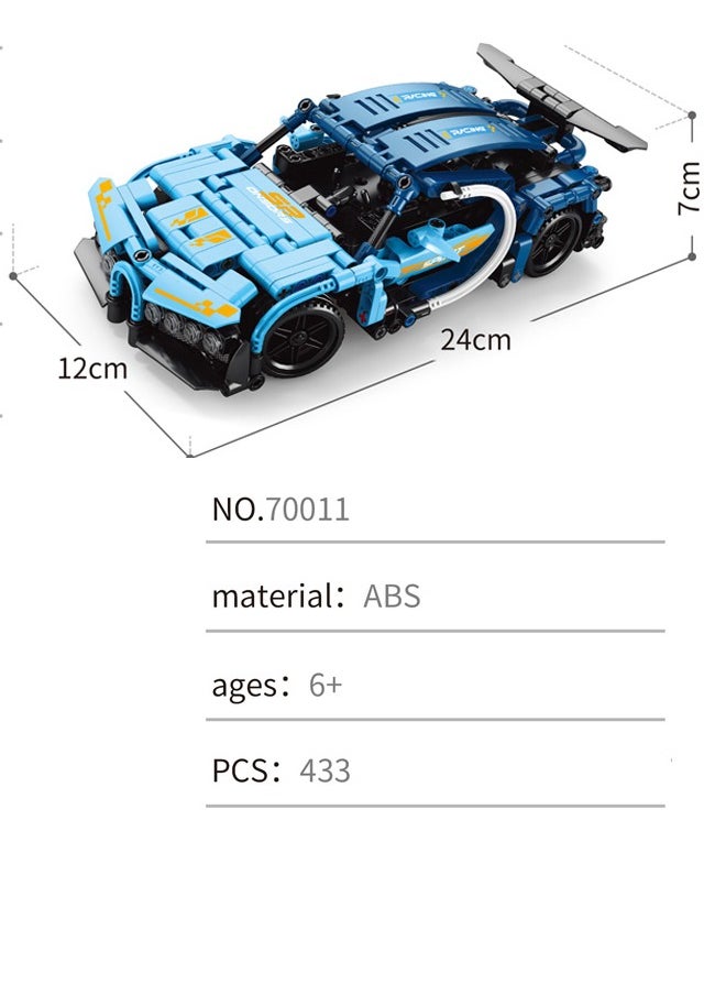 1:16 Sports Car Building Blocks Set , Gift Toy for Boys and Girls 6+ Years Old, Kids Learning and Education