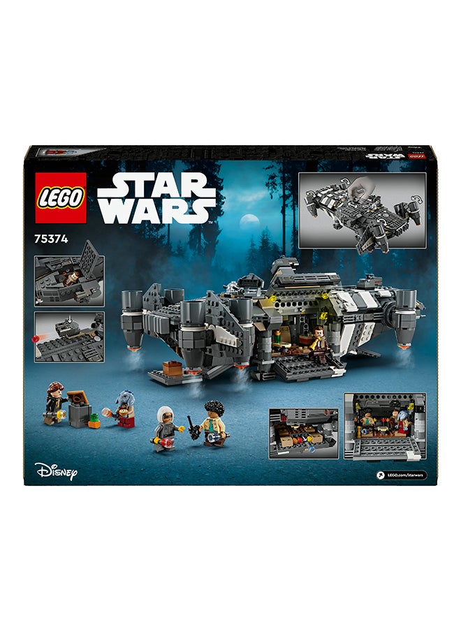 Star Wars: Skeleton Crew The Onyx Cinder Set, Collectible Building Toy For 10+ Year, Includes 5 Character Minifigures (1,324 Pieces)