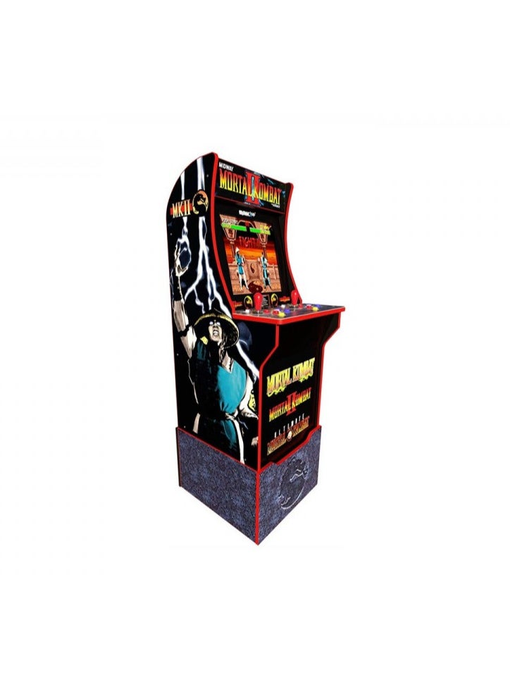 Arcade1Up Mortal Kombat with Light-up Marquee, stool and Riser - Bundle