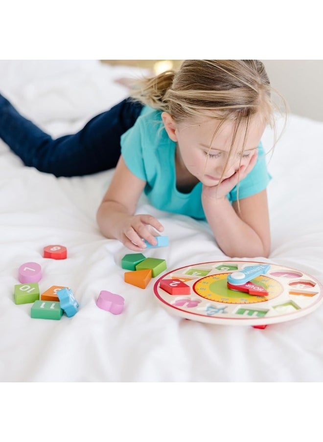 Melissa & DougÂ® Wooden Shape Sorting Clock - 9.25