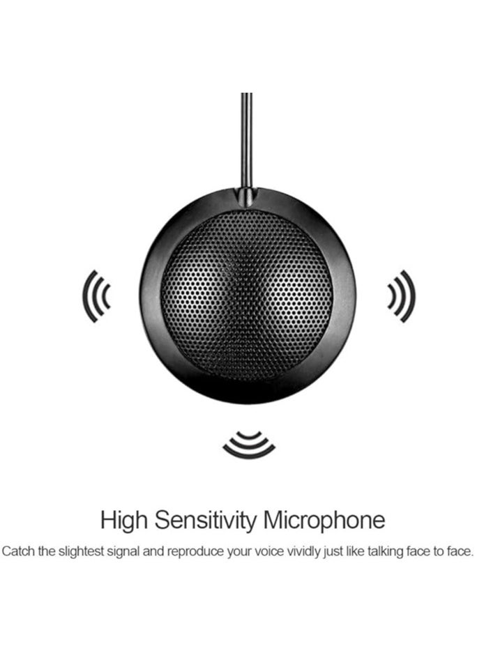 Microphone Omnidirectional Condenser Mic USB Connector for Meeting Business Conference Desktop Computer